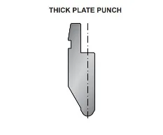 thick press brake punch