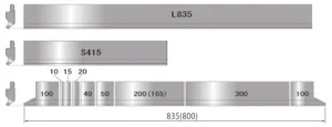 Segmented press brake punch