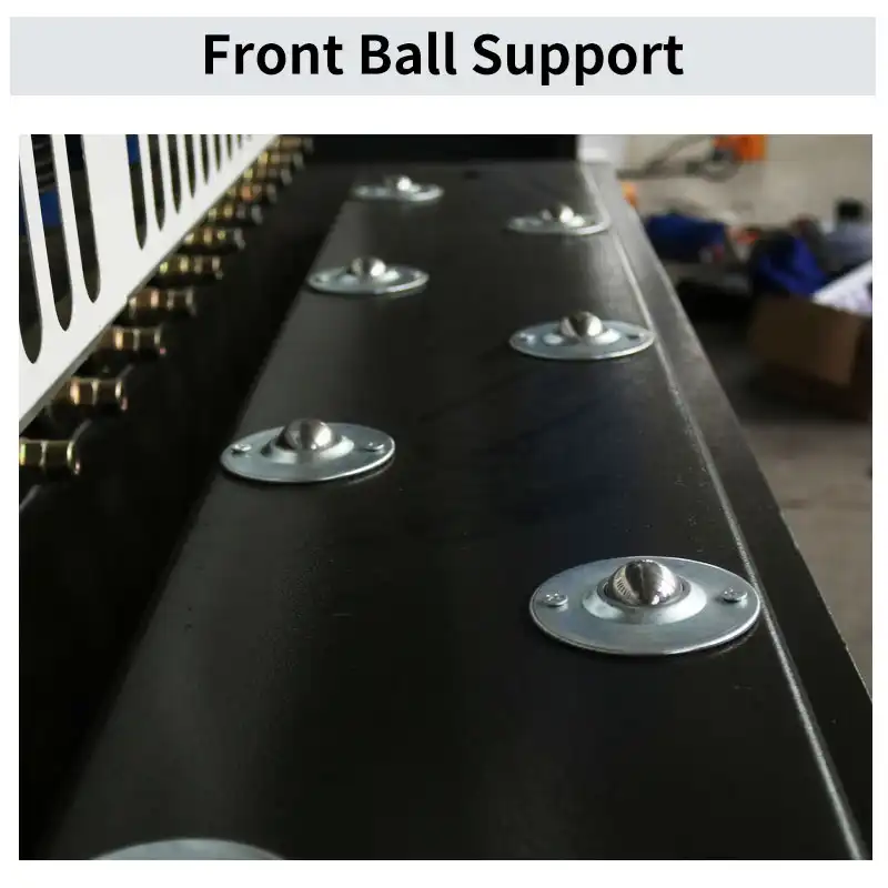CNC hydraulic shearing machine-front ball support