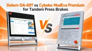 Delem DA-69T vs Cybelec ModEva Premium pour les presses plieuses en tandem